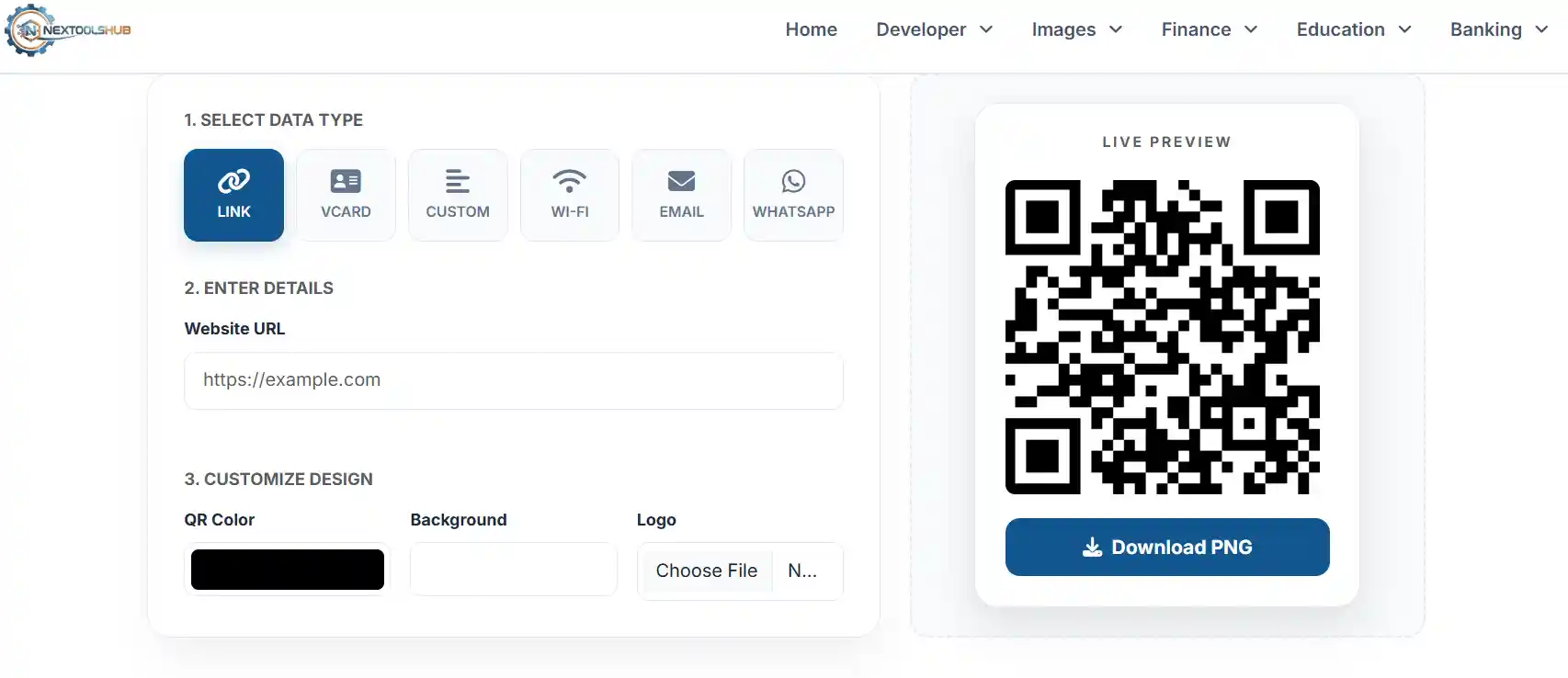 QR Code Generation Workflow