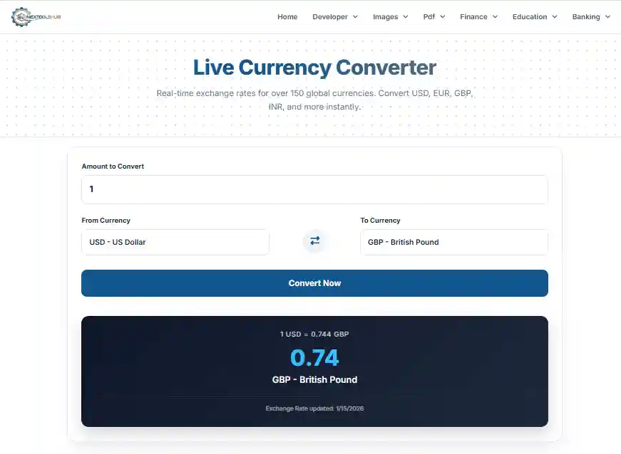 Global Currency Exchange Map