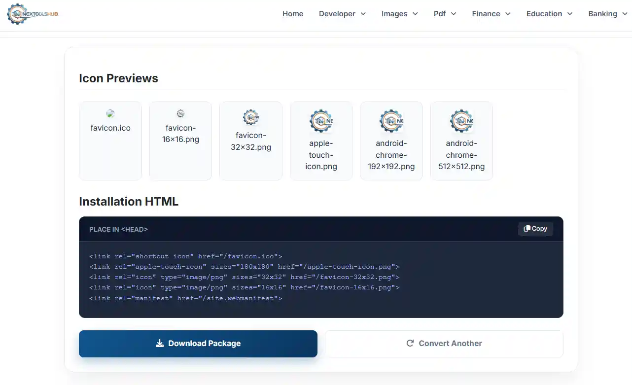 Favicon Generator Workflow